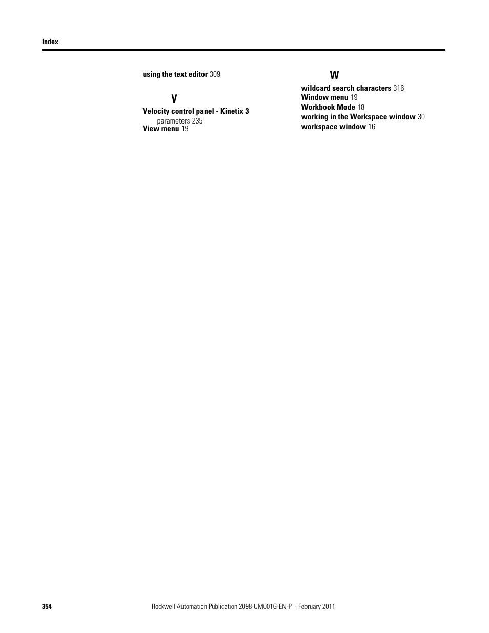 Rockwell Automation 2098-UWCPRG Ultraware Software User Manual User Manual | Page 352 / 354
