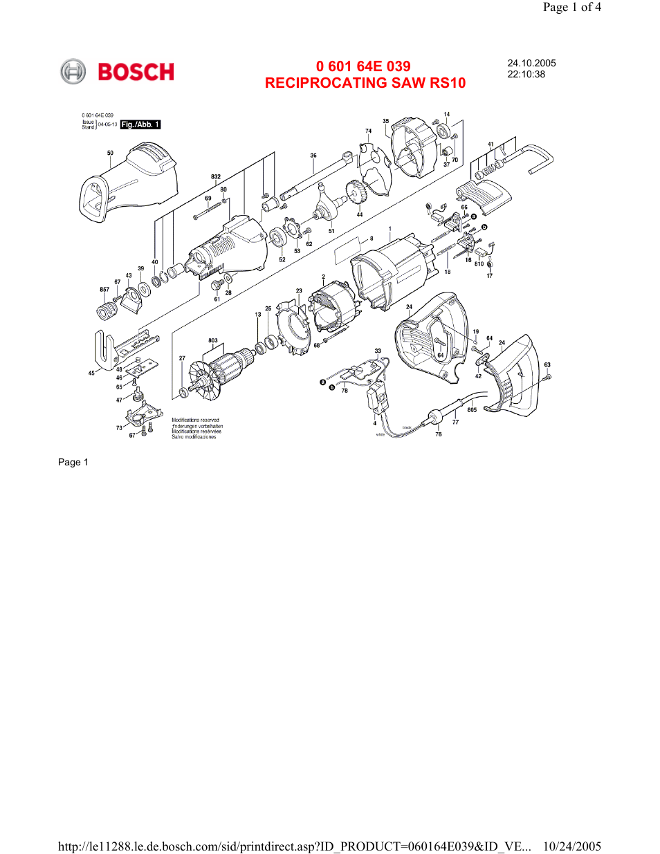 Bosch RS10 User Manual | 4 pages