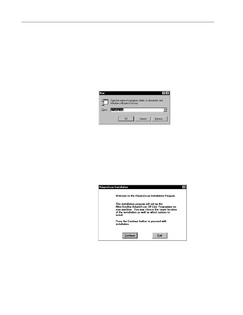 Installing adaptascan software | Rockwell Automation 2755 AdaptaScan Software User Manual | Page 12 / 224