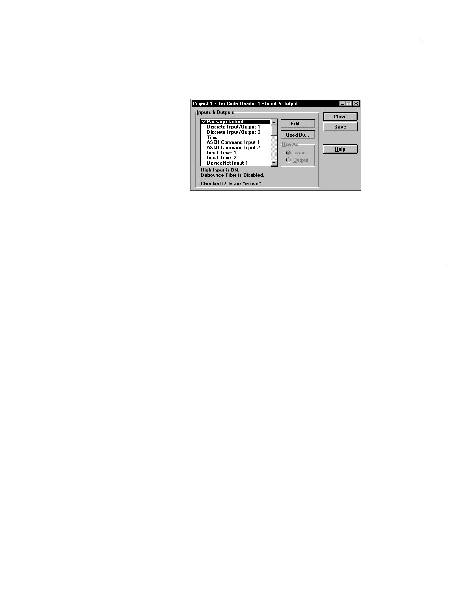 Selecting inputs and outputs | Rockwell Automation 2755 AdaptaScan Software User Manual | Page 126 / 224
