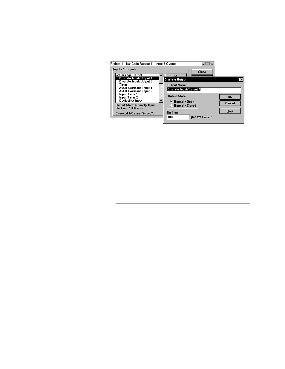 Configuring discrete outputs | Rockwell Automation 2755 AdaptaScan Software User Manual | Page 129 / 224