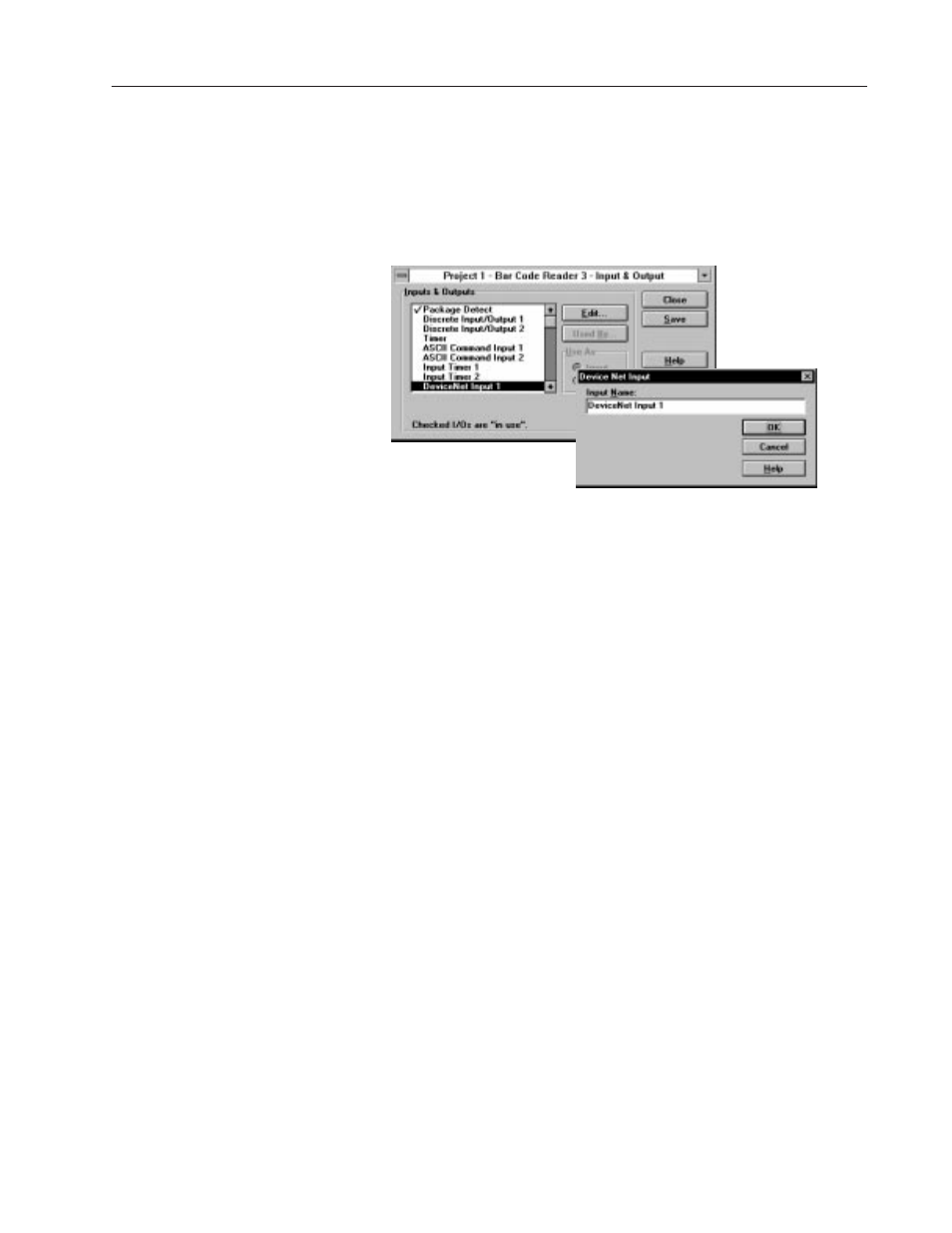 Configuring devicenet inputs | Rockwell Automation 2755 AdaptaScan Software User Manual | Page 136 / 224