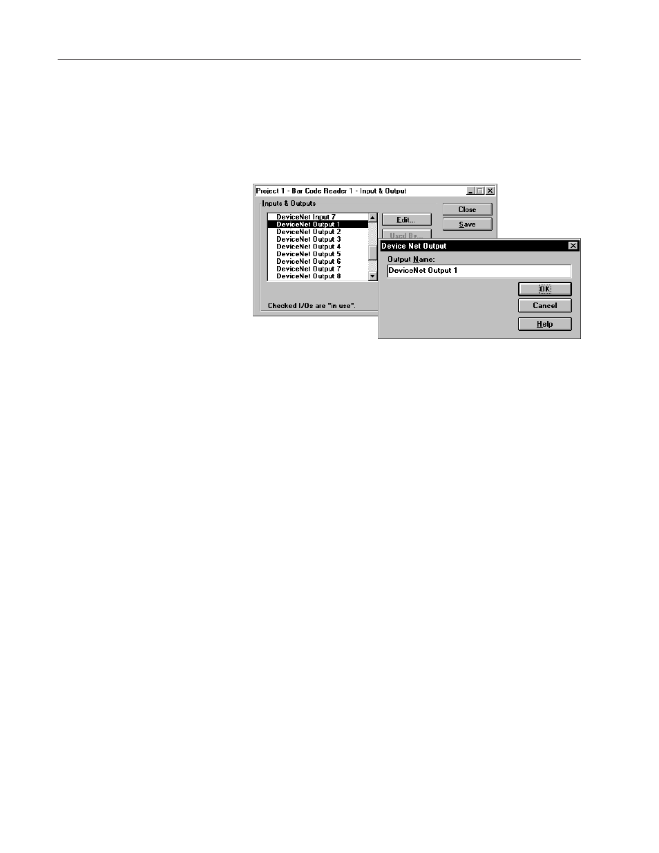 Configuring devicenet outputs | Rockwell Automation 2755 AdaptaScan Software User Manual | Page 137 / 224