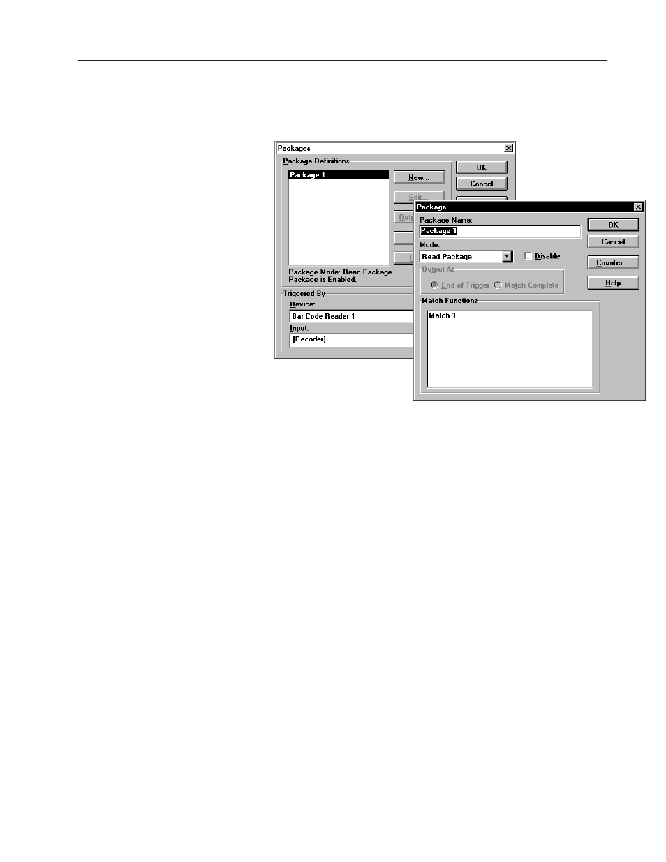 Configuring a package using match table entries | Rockwell Automation 2755 AdaptaScan Software User Manual | Page 167 / 224