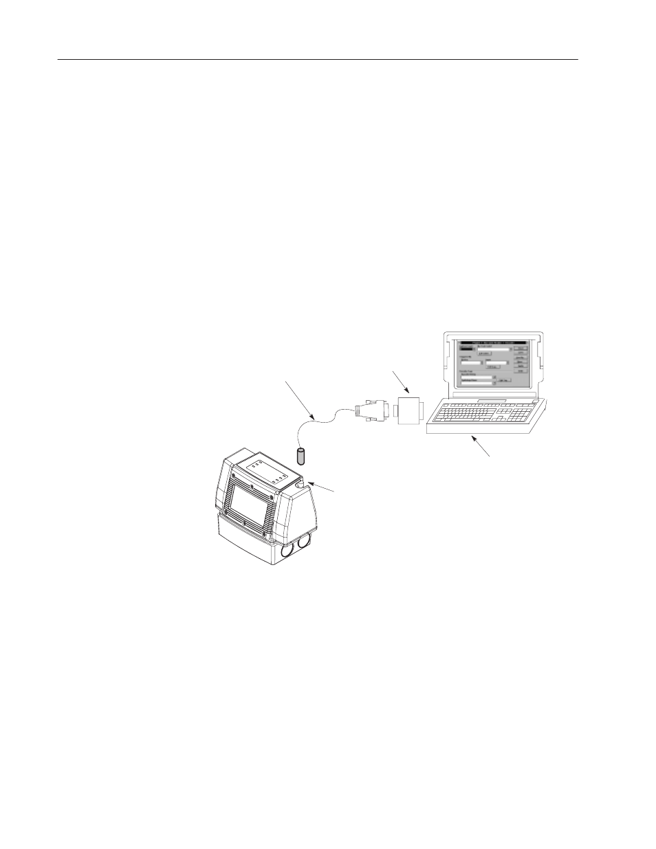Upload/download connections, Configuration cable (for direct transfers) | Rockwell Automation 2755 AdaptaScan Software User Manual | Page 174 / 224