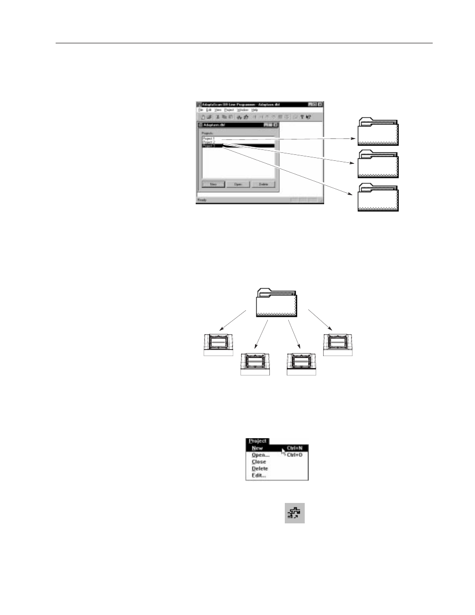 What is a database file, What is a project, Opening a project | Rockwell Automation 2755 AdaptaScan Software User Manual | Page 21 / 224