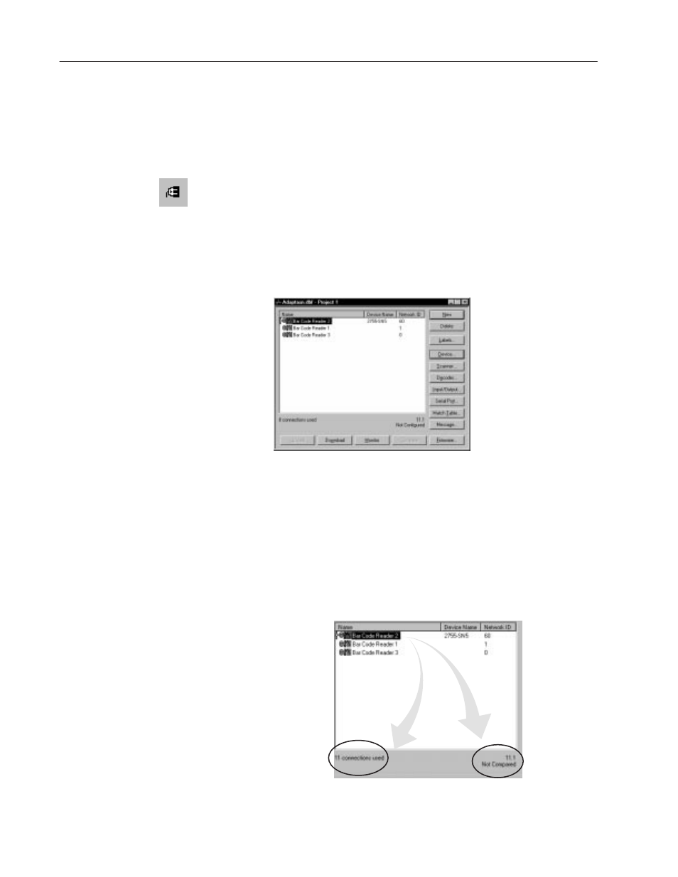 Going on-line | Rockwell Automation 2755 AdaptaScan Software User Manual | Page 40 / 224