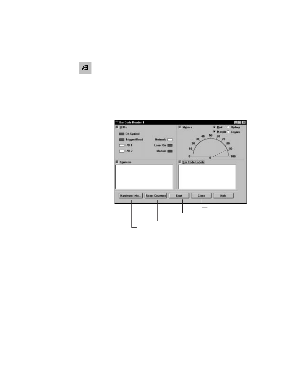 Monitoring a reader | Rockwell Automation 2755 AdaptaScan Software User Manual | Page 43 / 224