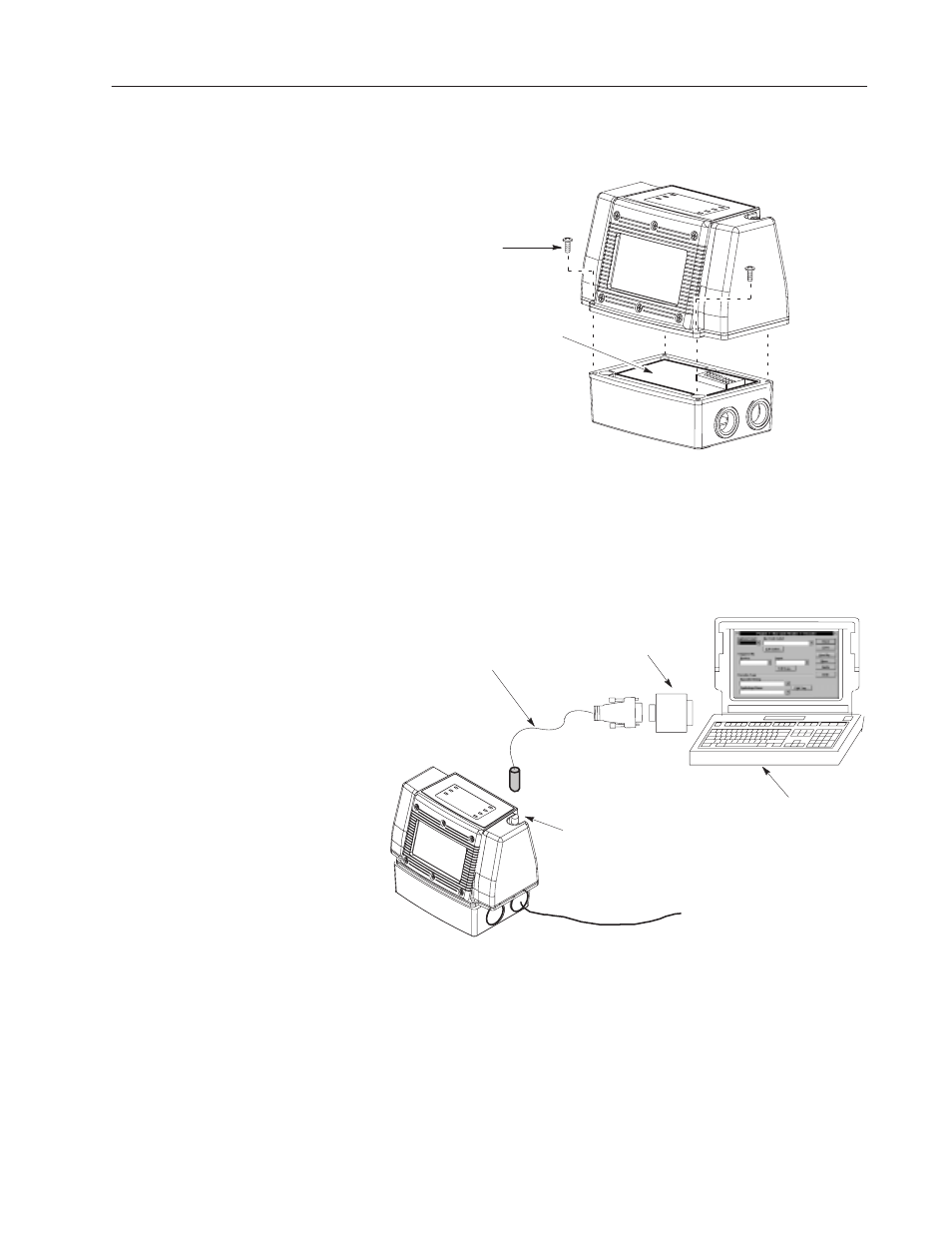 Installing the reader, Connecting the configuration cable, Power-up sequence | Rockwell Automation 2755 AdaptaScan Software User Manual | Page 52 / 224