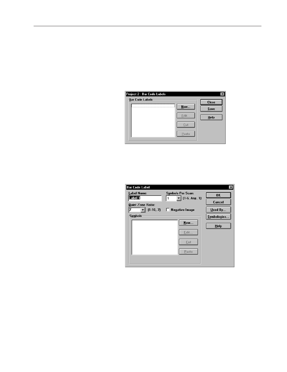 Defining the label setup | Rockwell Automation 2755 AdaptaScan Software User Manual | Page 58 / 224