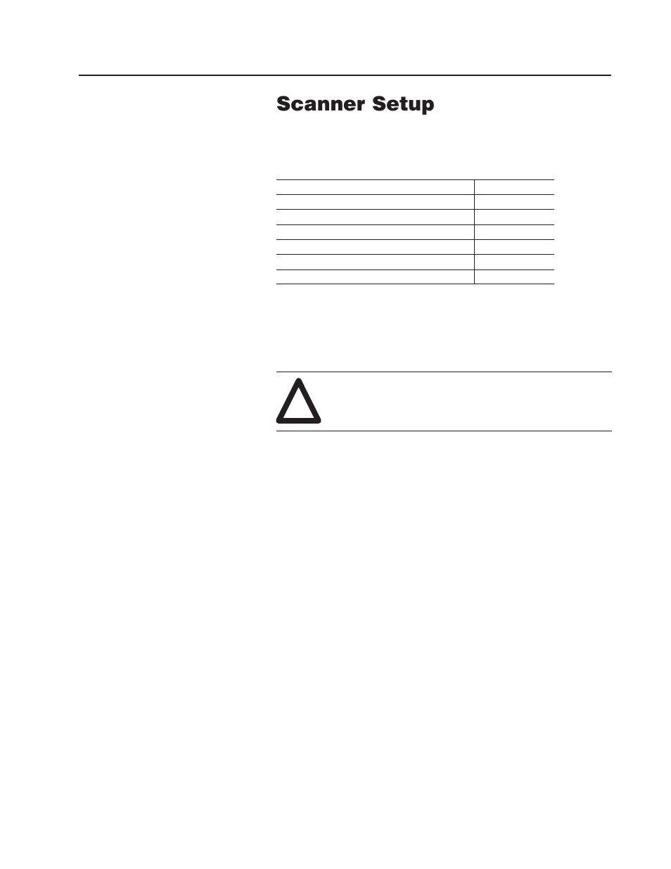 5 - scanner setup, Chapter objectives, Laser caution | Scanner setup, Chapter | Rockwell Automation 2755 AdaptaScan Software User Manual | Page 75 / 224