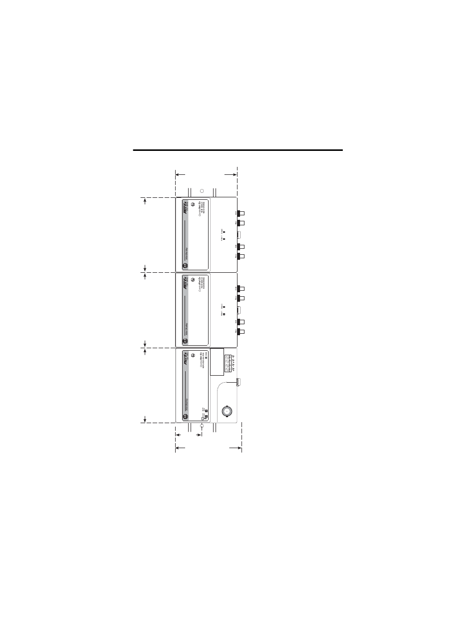 Mounting dimensions, Qu a l it y, M(i n.) | Rockwell Automation 1797-RPFM ControlNet Ex Modular Repeater Adapter Fiber Repeater Module User Manual | Page 31 / 32