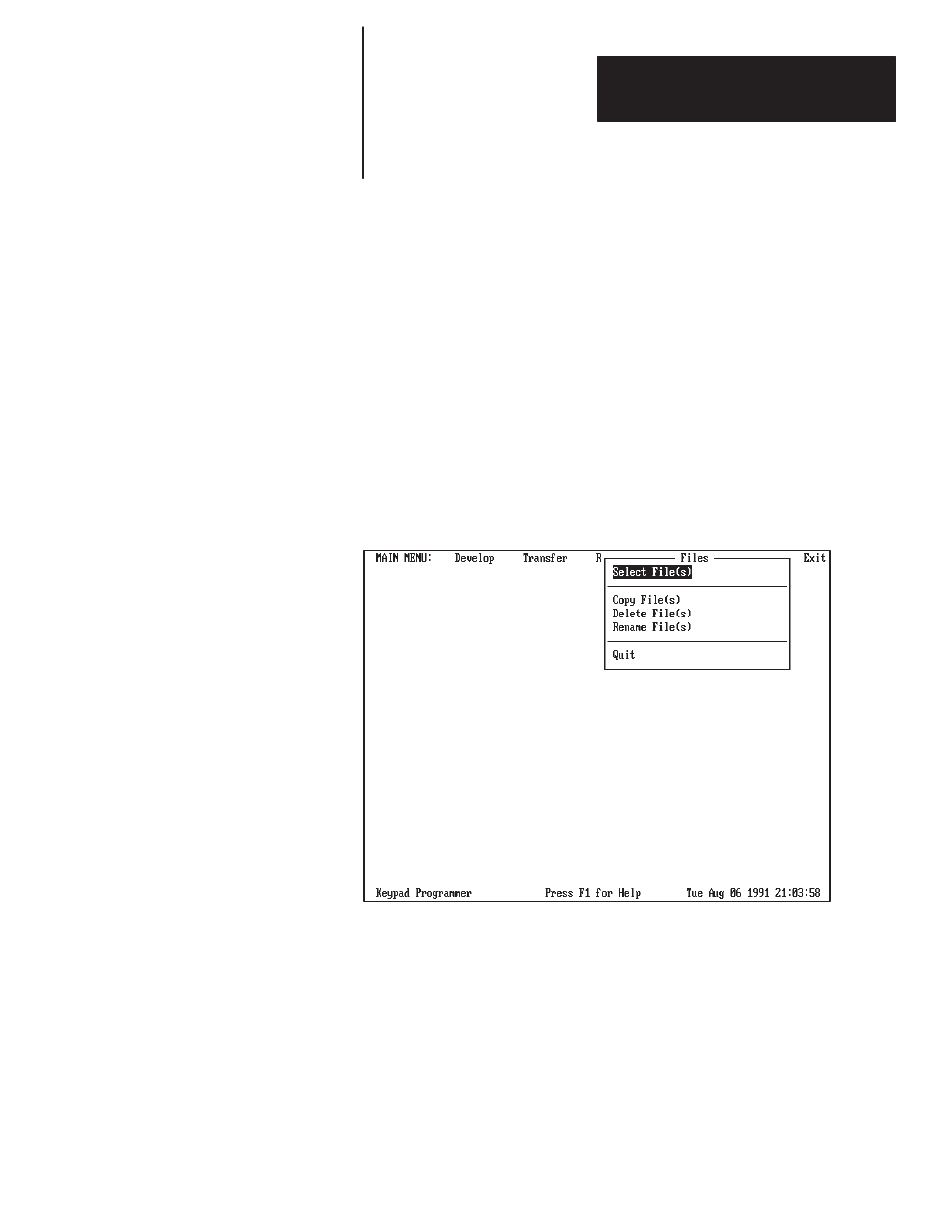 10 - managing message files, Chapter objectives, File operations | Managing message files | Rockwell Automation 2705-ND1 Keypad Development Software User Manual | Page 106 / 123