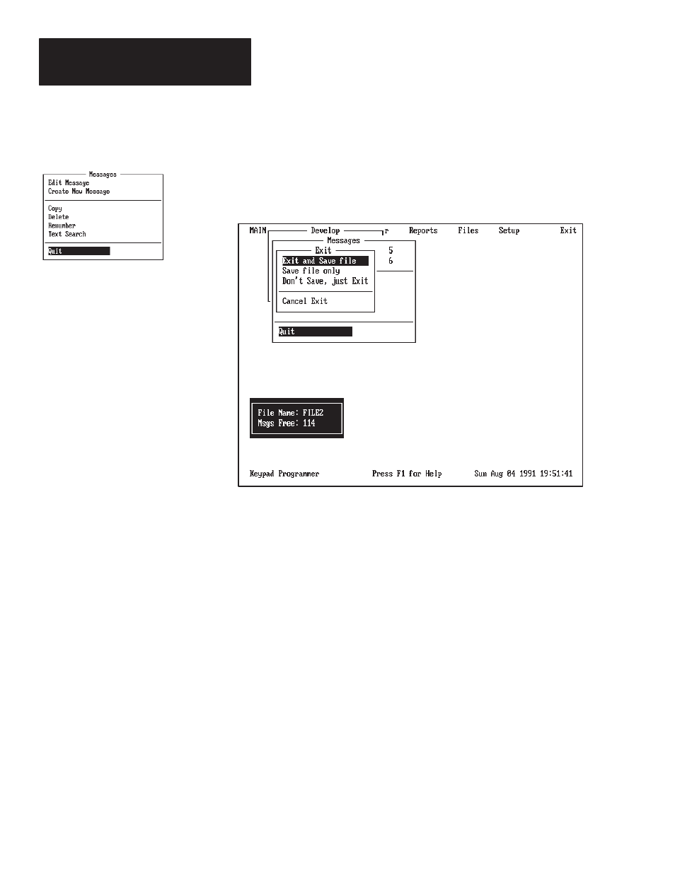 Saving files | Rockwell Automation 2705-ND1 Keypad Development Software User Manual | Page 67 / 123