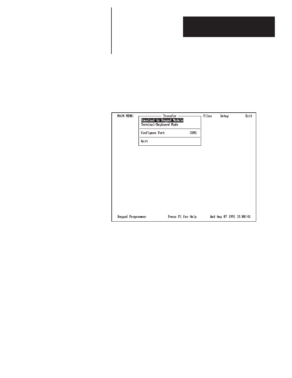 Transfer menu | Rockwell Automation 2705-ND1 Keypad Development Software User Manual | Page 76 / 123