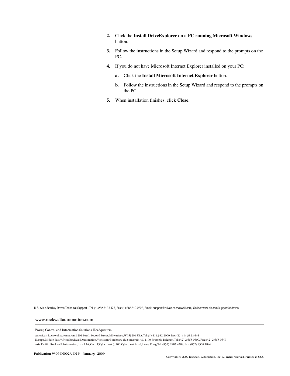 Pub. no. - date | Rockwell Automation 9306 DriveExplorer PC Software System Requirements User Manual | Page 2 / 2