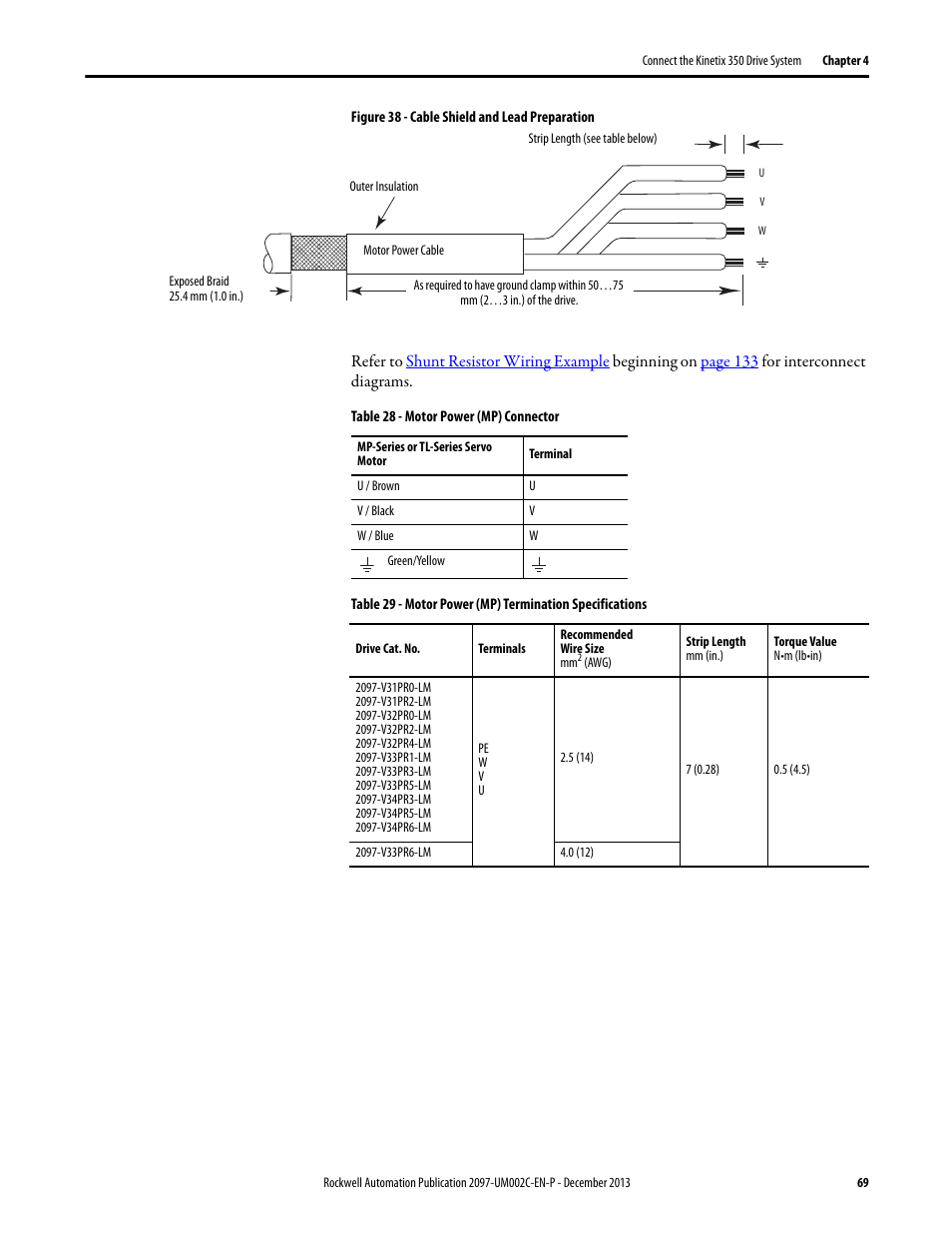 Rockwell Automation 2097-Vxxx Kinetix 350 Single-axis EtherNet/IP Servo Drive User Manual User Manual | Page 69 / 156