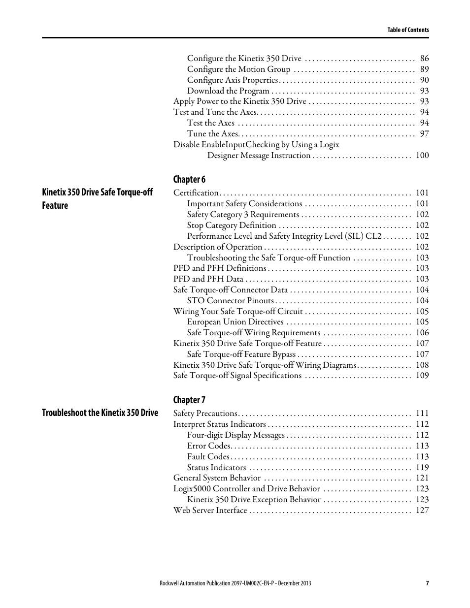 Rockwell Automation 2097-Vxxx Kinetix 350 Single-axis EtherNet/IP Servo Drive User Manual User Manual | Page 7 / 156