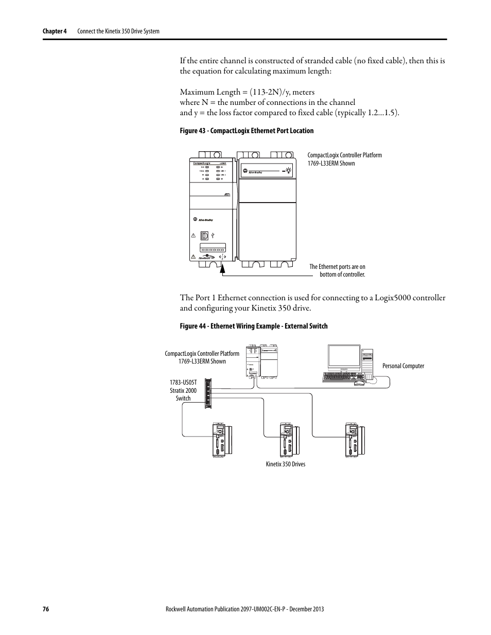 Rockwell Automation 2097-Vxxx Kinetix 350 Single-axis EtherNet/IP Servo Drive User Manual User Manual | Page 76 / 156