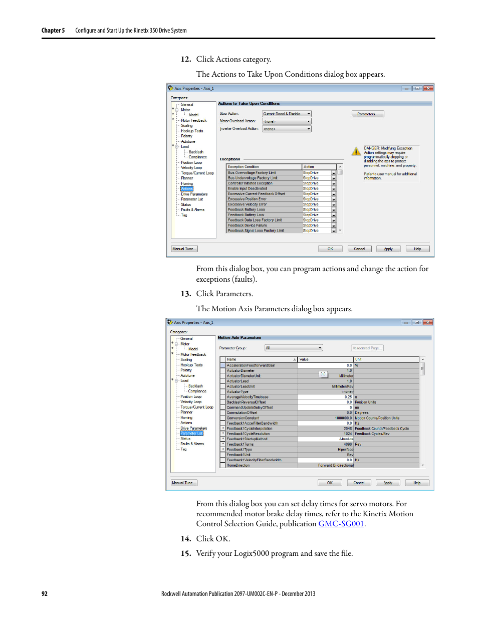 Rockwell Automation 2097-Vxxx Kinetix 350 Single-axis EtherNet/IP Servo Drive User Manual User Manual | Page 92 / 156