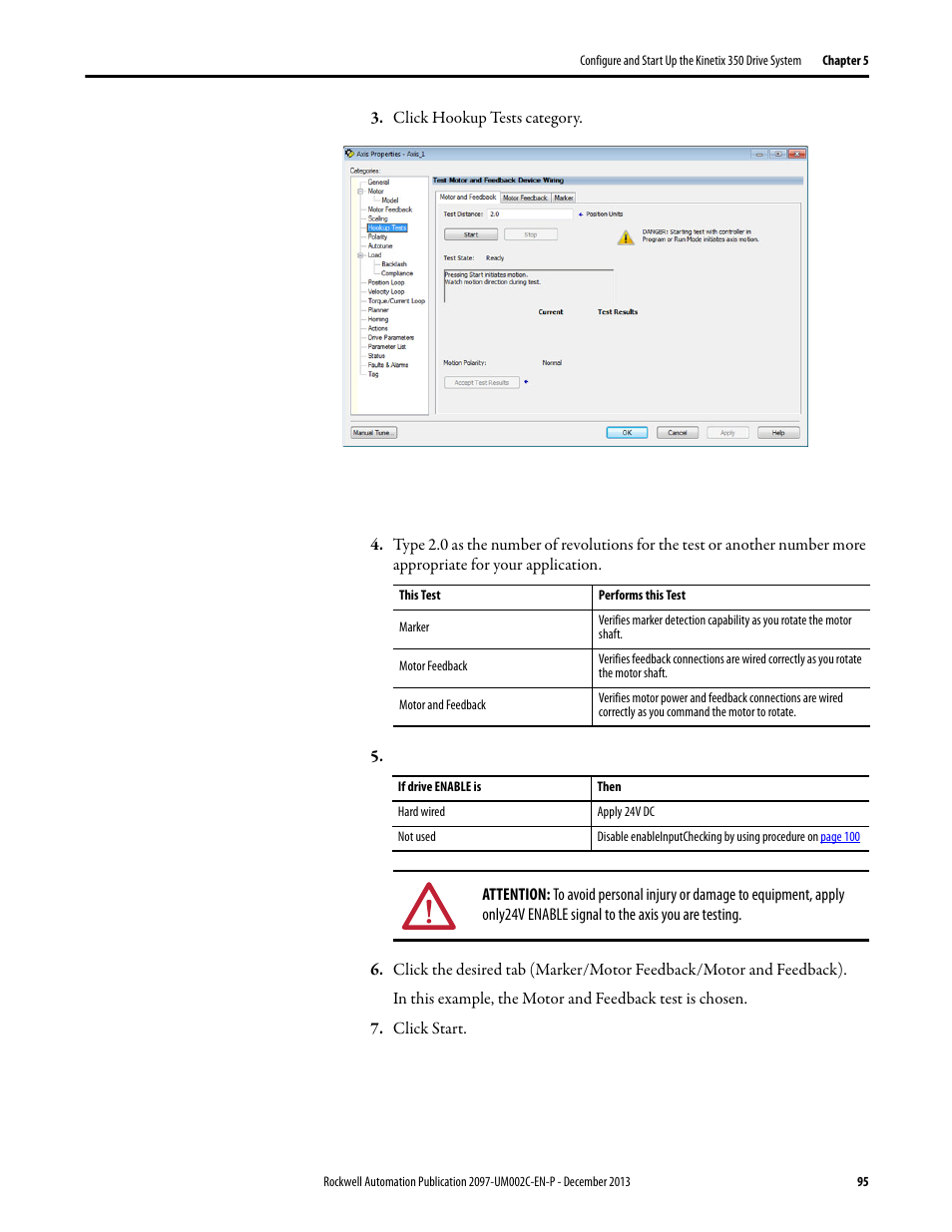 Rockwell Automation 2097-Vxxx Kinetix 350 Single-axis EtherNet/IP Servo Drive User Manual User Manual | Page 95 / 156