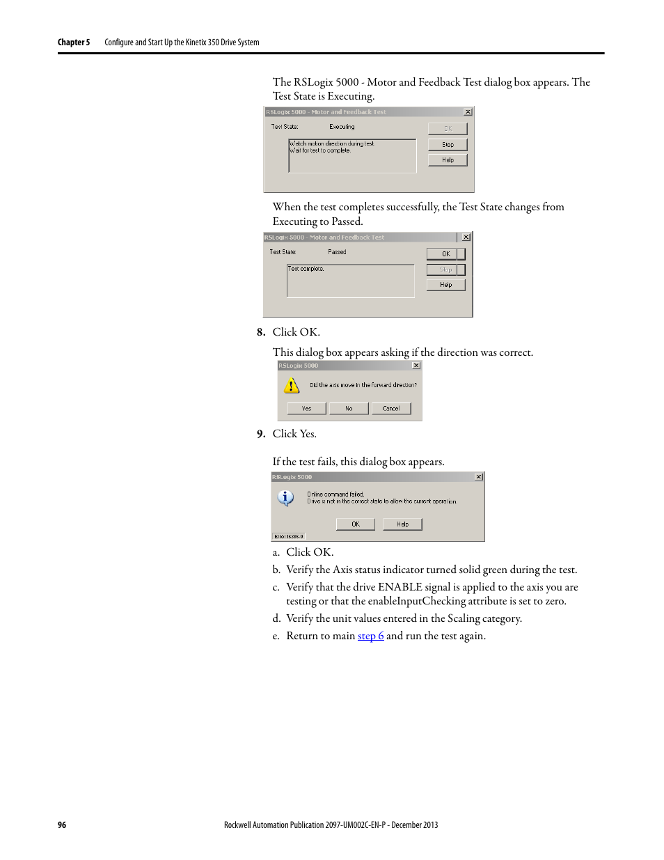 Rockwell Automation 2097-Vxxx Kinetix 350 Single-axis EtherNet/IP Servo Drive User Manual User Manual | Page 96 / 156