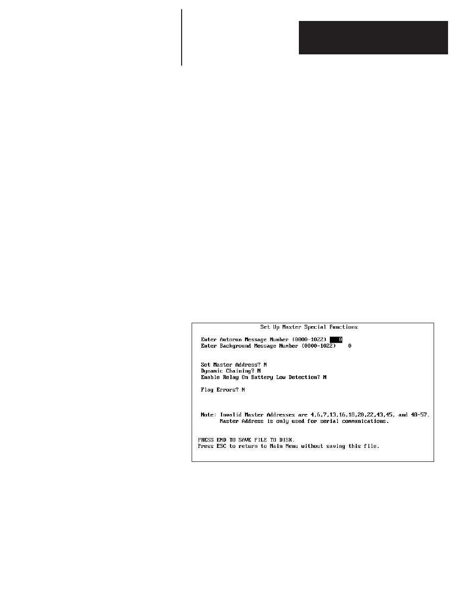 Configuring special functions of dl20 | Rockwell Automation 2706-NP3 DL20 OFFLINE PROGRAMMING MANUAL User Manual | Page 22 / 67