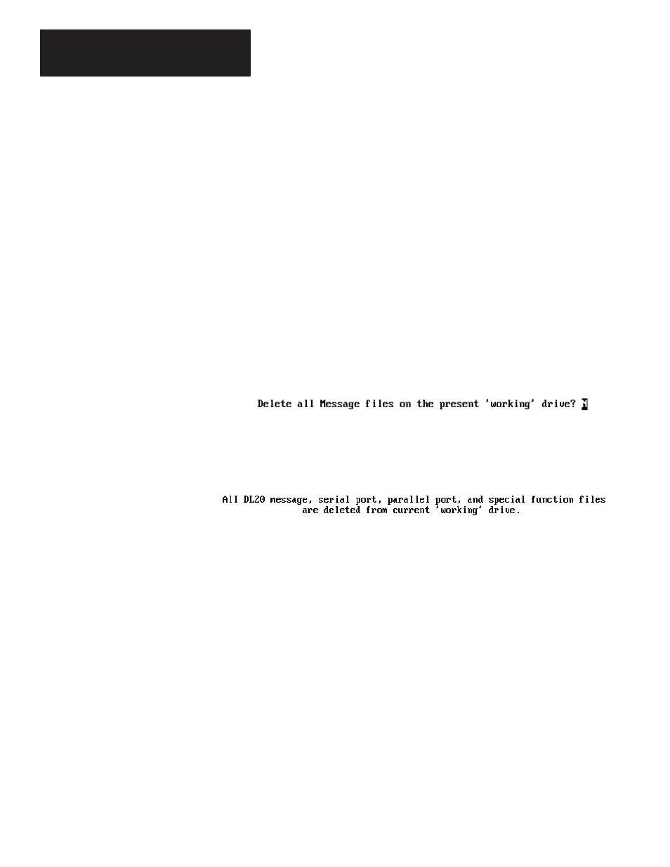 Deleting messages | Rockwell Automation 2706-NP3 DL20 OFFLINE PROGRAMMING MANUAL User Manual | Page 33 / 67