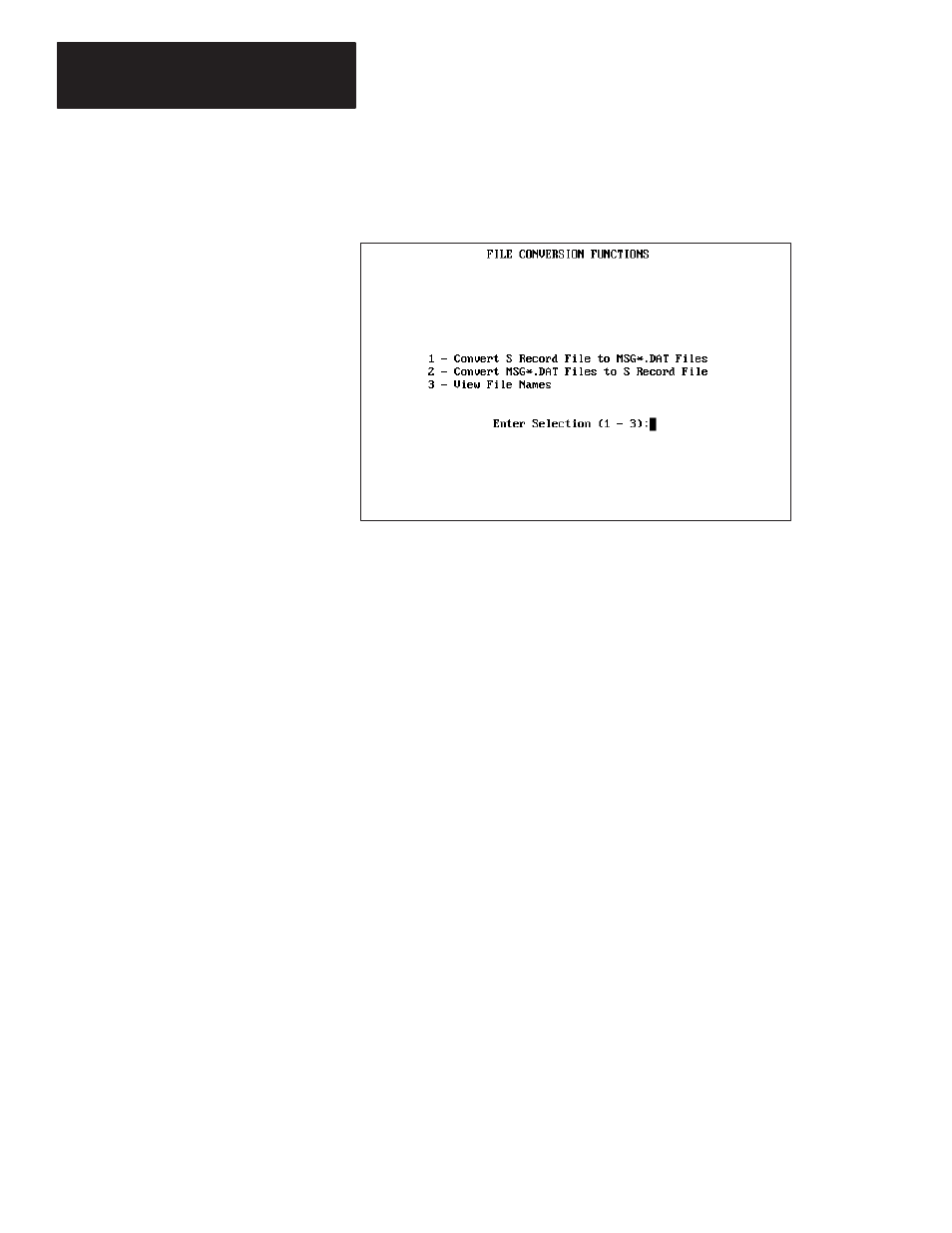 Converting message files to s record file | Rockwell Automation 2706-NP3 DL20 OFFLINE PROGRAMMING MANUAL User Manual | Page 36 / 67