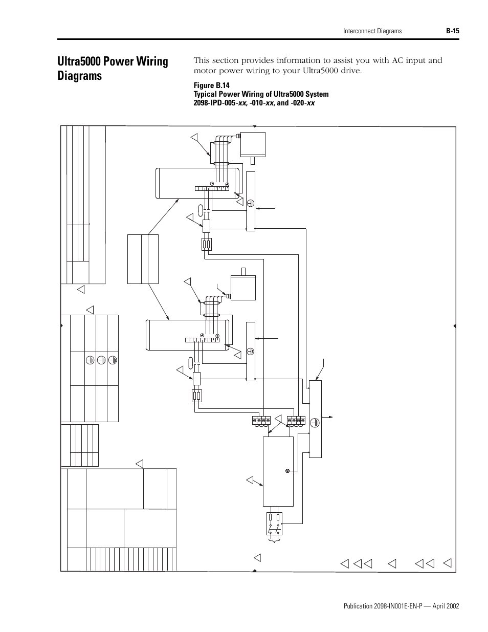 Ultra5000 power wiring diagrams, This drawing included for reference only | Rockwell Automation 2098-IPD-xxx Ultra5000 Intelligent Positioning Drives Installation Manual User Manual | Page 127 / 160
