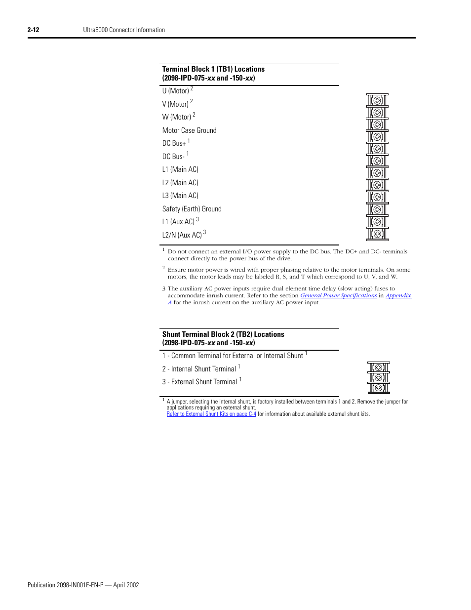 Rockwell Automation 2098-IPD-xxx Ultra5000 Intelligent Positioning Drives Installation Manual User Manual | Page 38 / 160