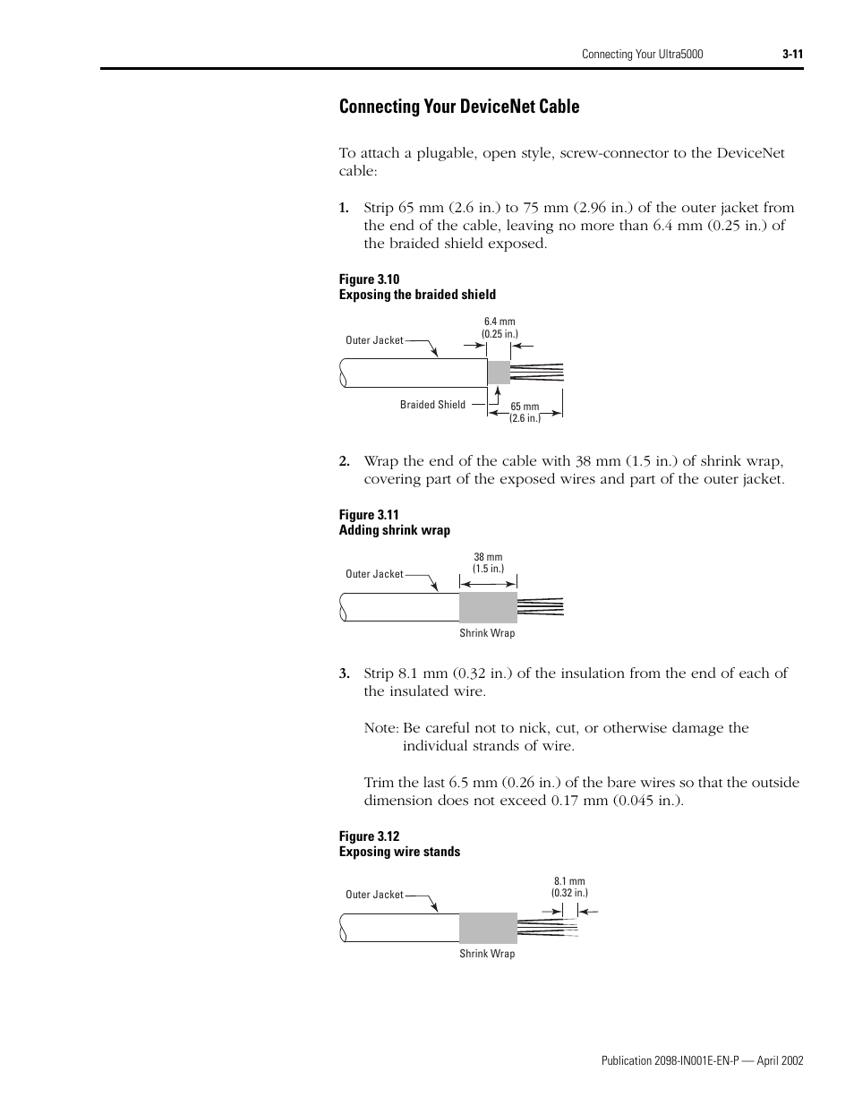 Connecting your devicenet cable, Connecting your devicenet cable -11 | Rockwell Automation 2098-IPD-xxx Ultra5000 Intelligent Positioning Drives Installation Manual User Manual | Page 71 / 160