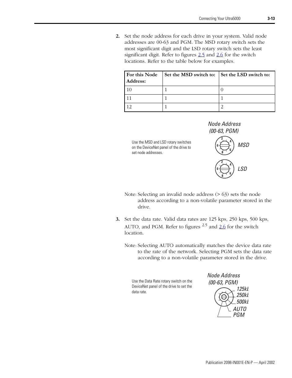 Rockwell Automation 2098-IPD-xxx Ultra5000 Intelligent Positioning Drives Installation Manual User Manual | Page 73 / 160