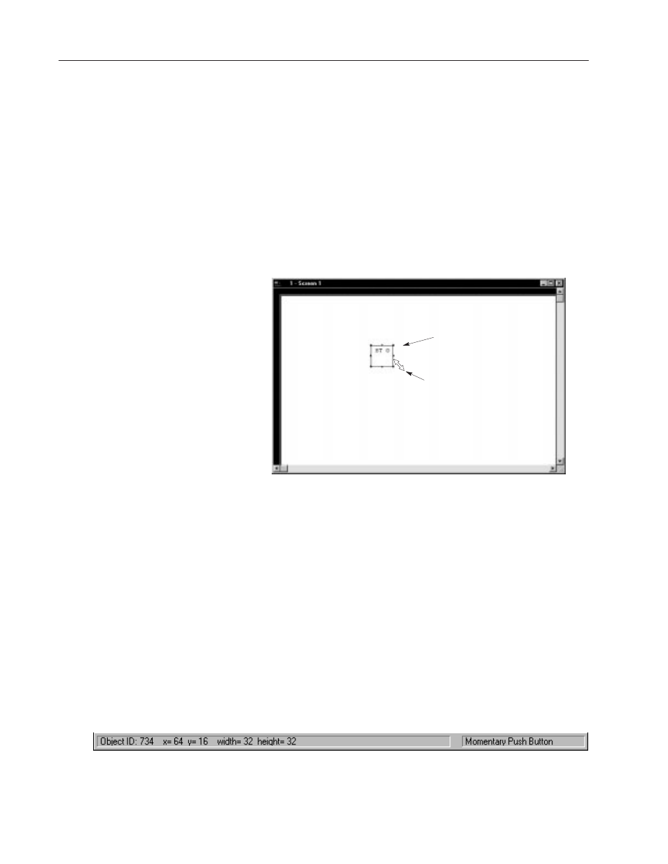 Creating objects in display area | Rockwell Automation 2711-ND3 PanelBuilder v2.60 Software User Manual User Manual | Page 112 / 502