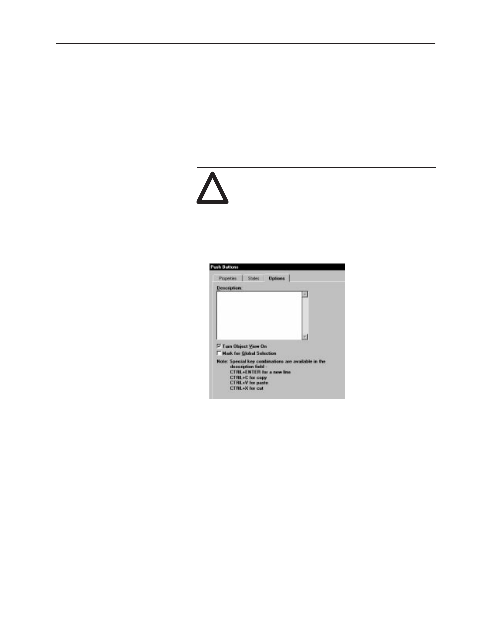 Hiding an object | Rockwell Automation 2711-ND3 PanelBuilder v2.60 Software User Manual User Manual | Page 127 / 502