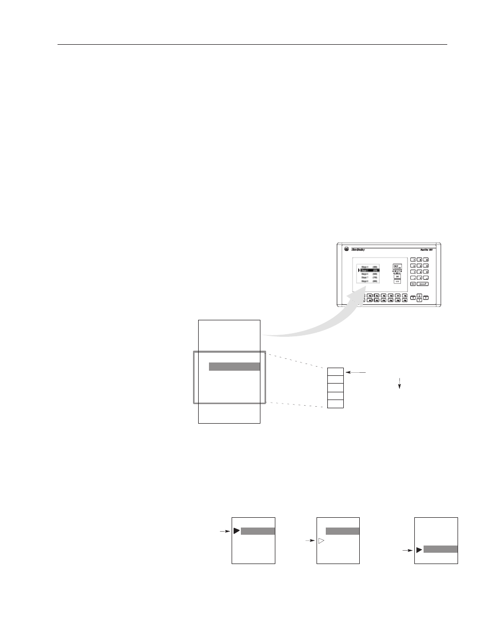 Block write tag, Piloted control lists have additional options, Block write | Inactive states | Rockwell Automation 2711-ND3 PanelBuilder v2.60 Software User Manual User Manual | Page 143 / 502