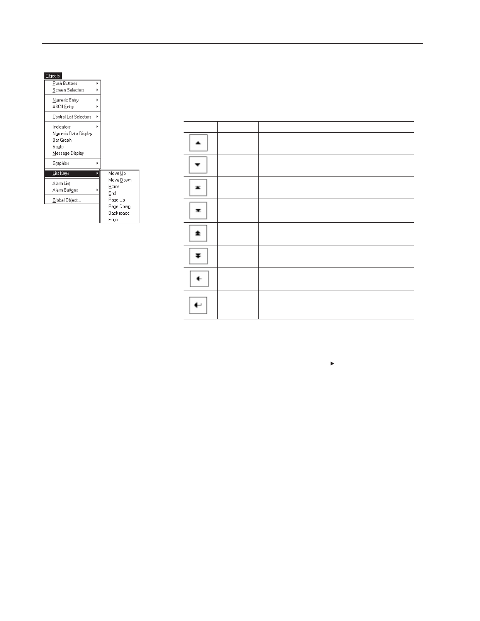 Creating list keys | Rockwell Automation 2711-ND3 PanelBuilder v2.60 Software User Manual User Manual | Page 152 / 502