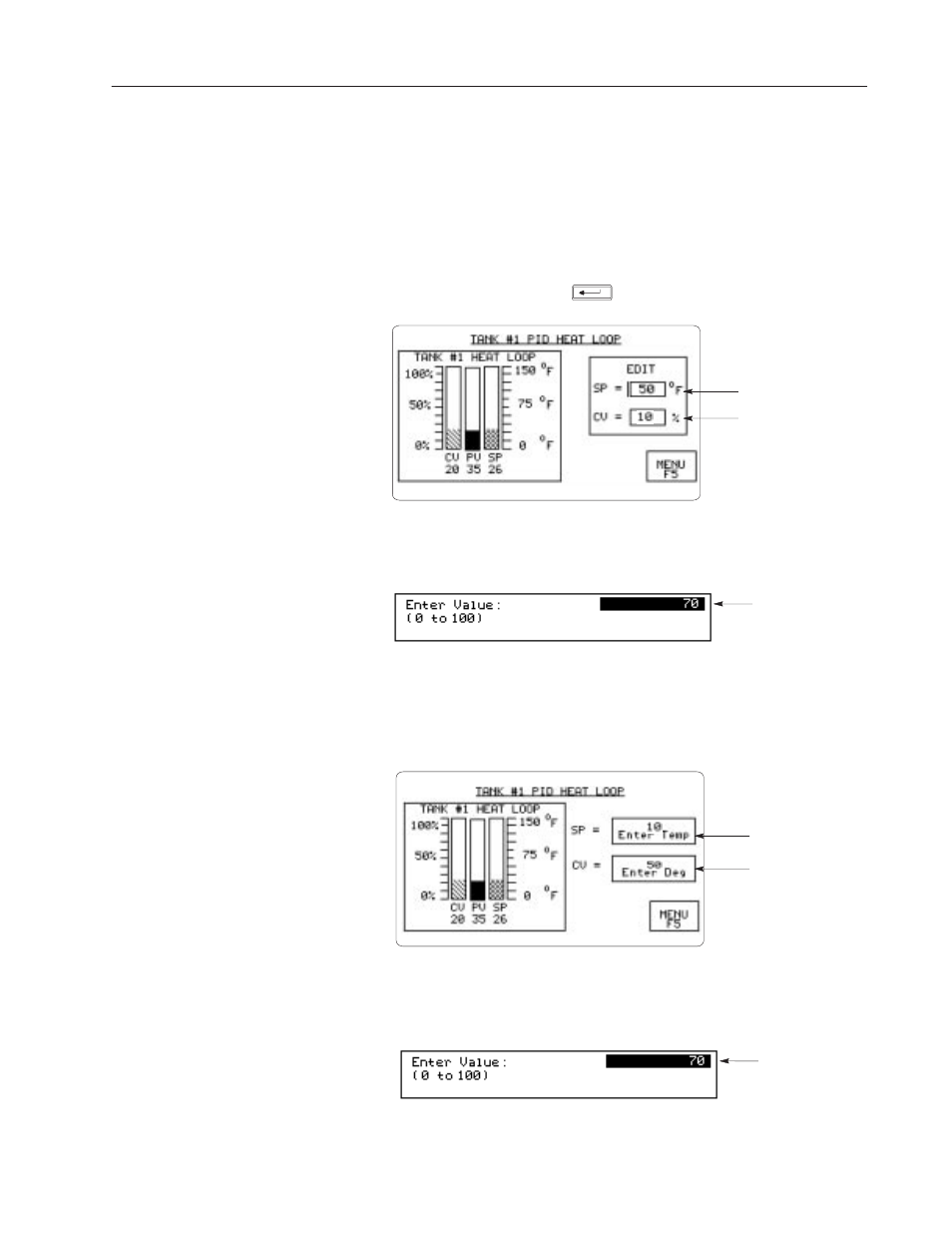 Numeric entry examples | Rockwell Automation 2711-ND3 PanelBuilder v2.60 Software User Manual User Manual | Page 155 / 502