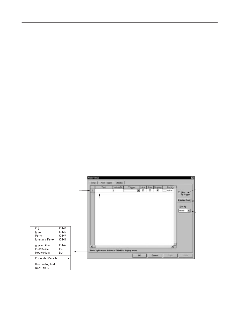Creating alarms | Rockwell Automation 2711-ND3 PanelBuilder v2.60 Software User Manual User Manual | Page 238 / 502
