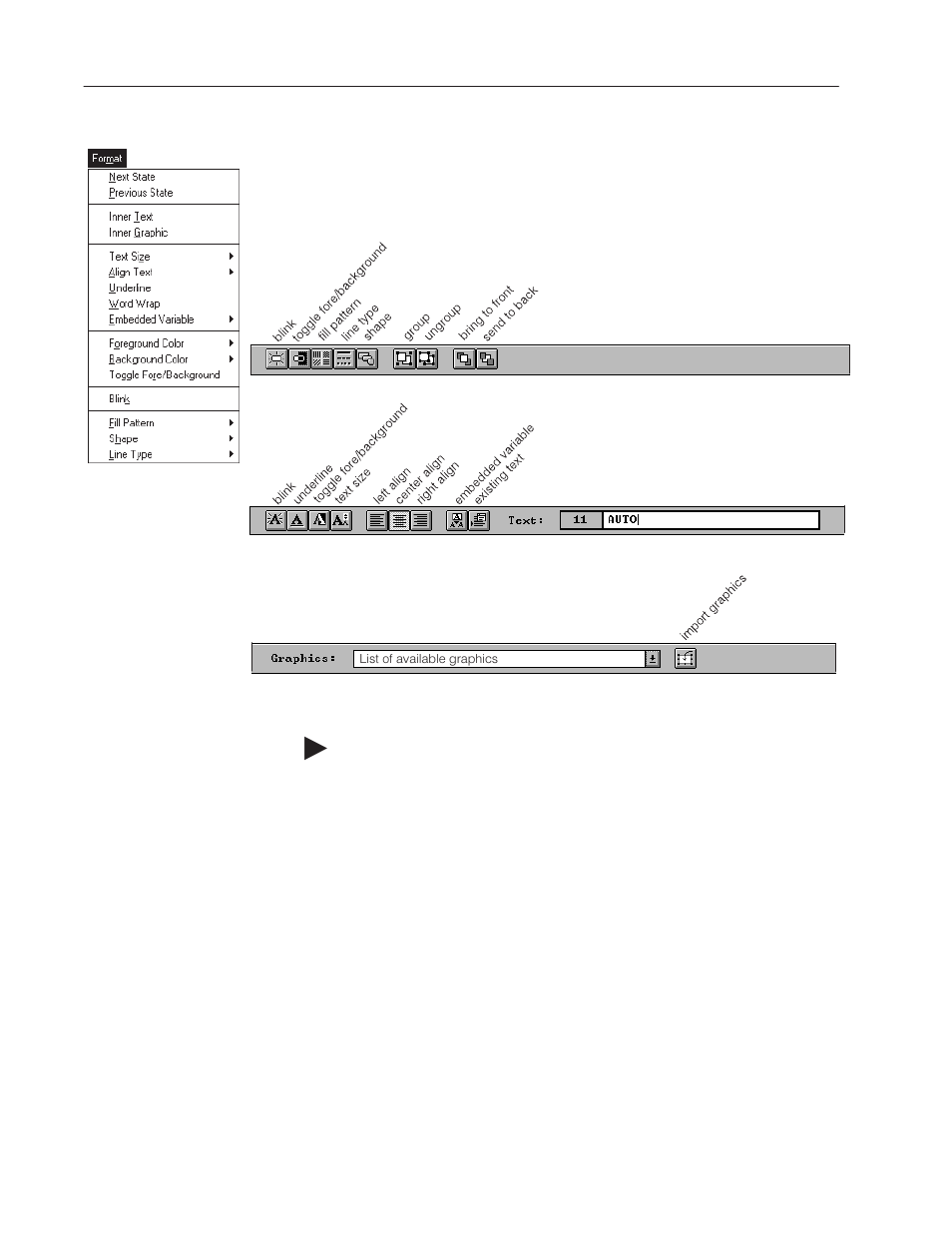 Format options | Rockwell Automation 2711-ND3 PanelBuilder v2.60 Software User Manual User Manual | Page 272 / 502
