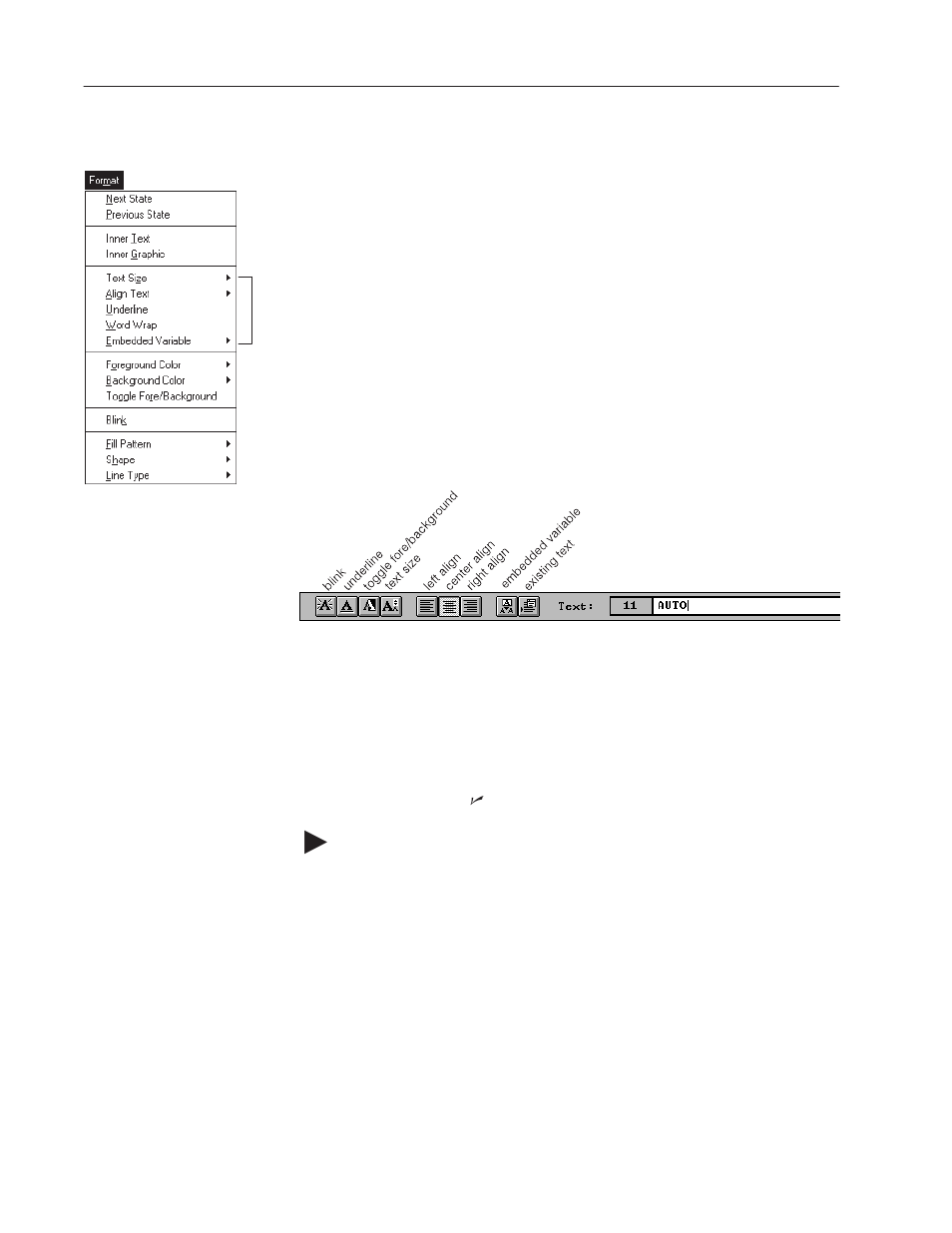 Changing the appearance of text | Rockwell Automation 2711-ND3 PanelBuilder v2.60 Software User Manual User Manual | Page 294 / 502