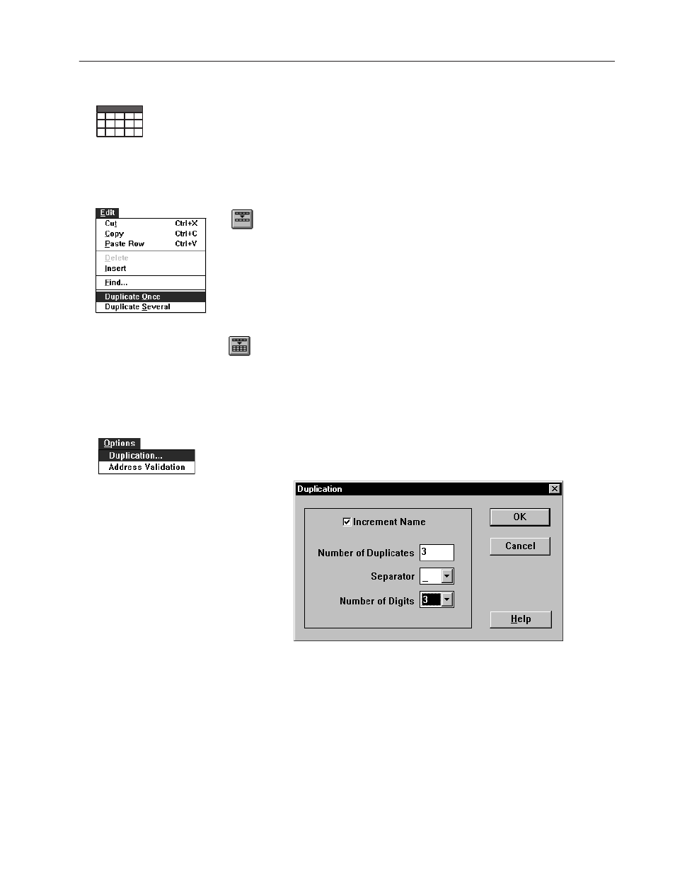 Duplicating tags | Rockwell Automation 2711-ND3 PanelBuilder v2.60 Software User Manual User Manual | Page 321 / 502