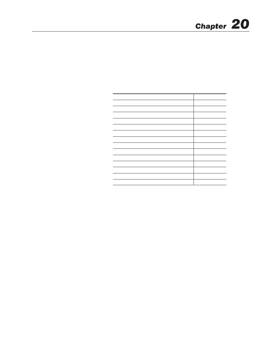 20 - terminal and communication setup, Chapter objectives, Terminal and communication setup | Chapter | Rockwell Automation 2711-ND3 PanelBuilder v2.60 Software User Manual User Manual | Page 333 / 502