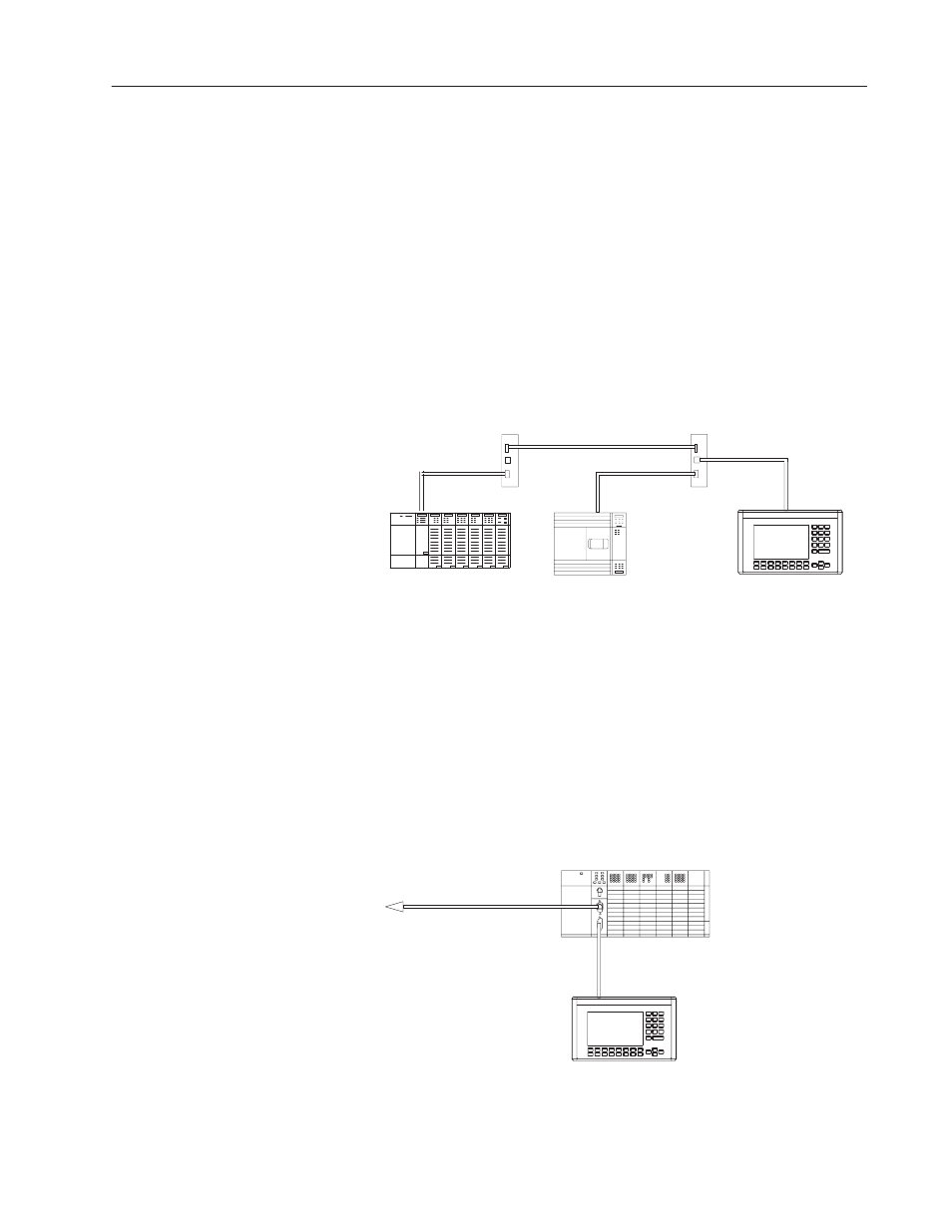 Defining dh-485 communications, Dh-485 panelview terminal, Slc controller (or micrologix 1000) | Rockwell Automation 2711-ND3 PanelBuilder v2.60 Software User Manual User Manual | Page 335 / 502