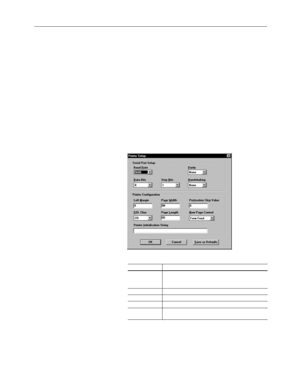 Configuring the printer port | Rockwell Automation 2711-ND3 PanelBuilder v2.60 Software User Manual User Manual | Page 345 / 502