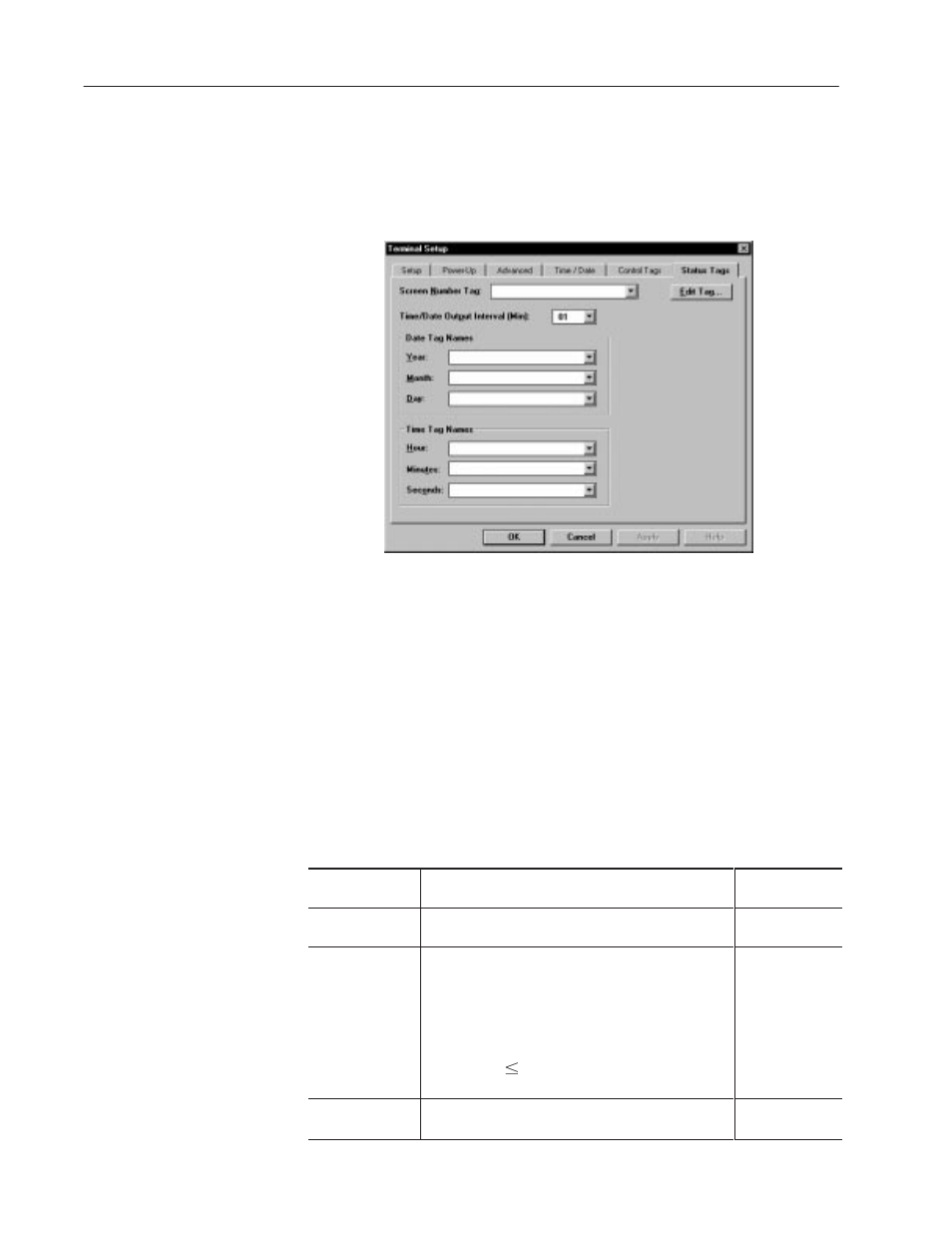 Defining status tags | Rockwell Automation 2711-ND3 PanelBuilder v2.60 Software User Manual User Manual | Page 358 / 502