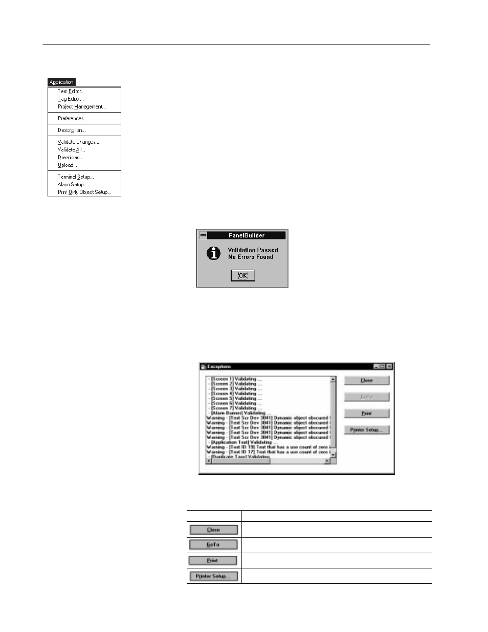 Validating applications | Rockwell Automation 2711-ND3 PanelBuilder v2.60 Software User Manual User Manual | Page 390 / 502