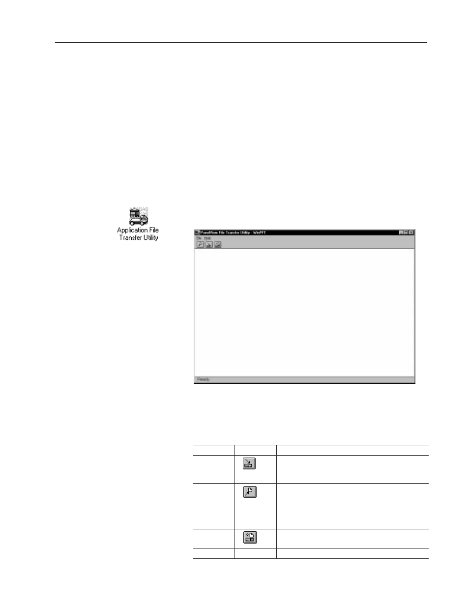 Using the application file transfer utility | Rockwell Automation 2711-ND3 PanelBuilder v2.60 Software User Manual User Manual | Page 411 / 502