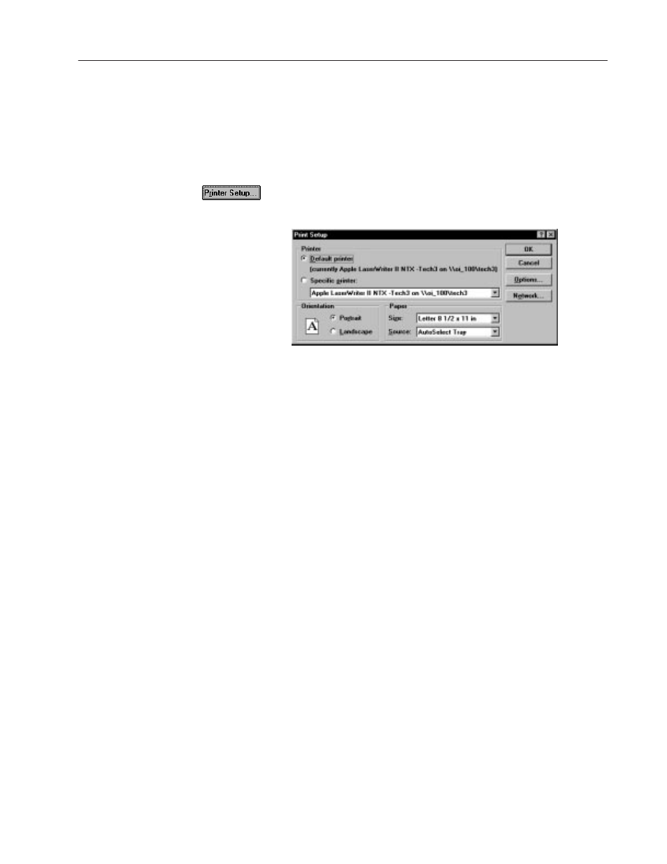 Setting up a printer | Rockwell Automation 2711-ND3 PanelBuilder v2.60 Software User Manual User Manual | Page 421 / 502