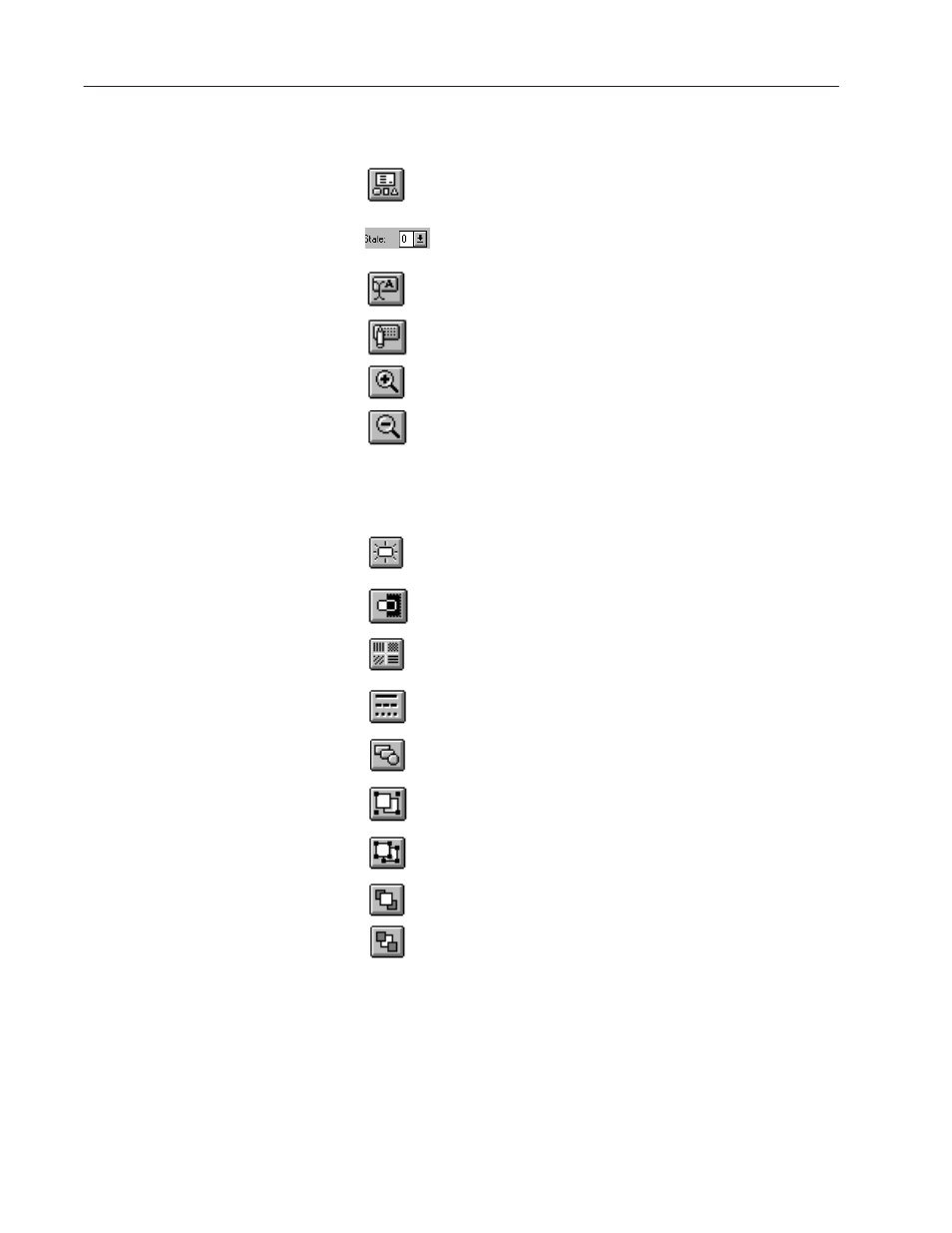 Format bar, Tool bar format bar, Edit tools | Object formatting tools | Rockwell Automation 2711-ND3 PanelBuilder v2.60 Software User Manual User Manual | Page 430 / 502